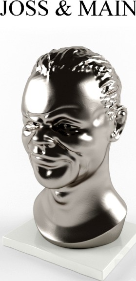 Sculpture of head of Joss &amp;amp; Main