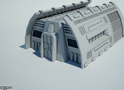 Futuristic Sci Fi Building 93d model