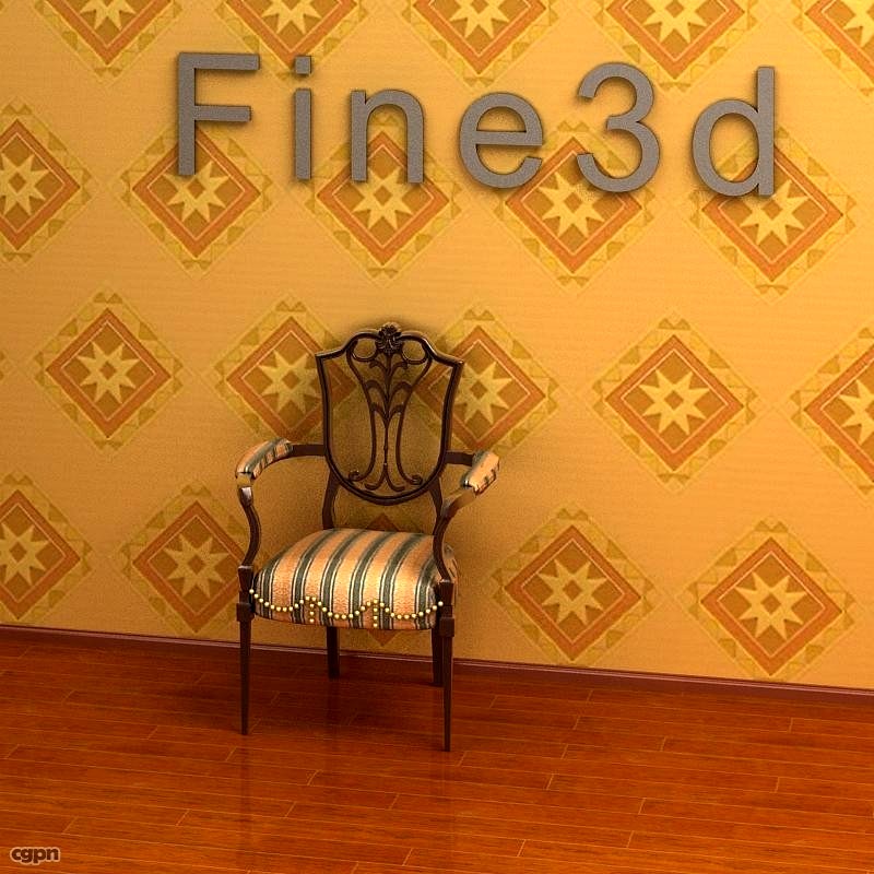 antique-08-Chair-0933d model