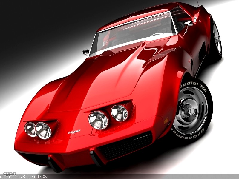 1977 Chevy Corvette3d model