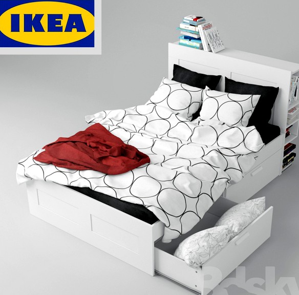 IKEA BRIMNES (bed + headboard)