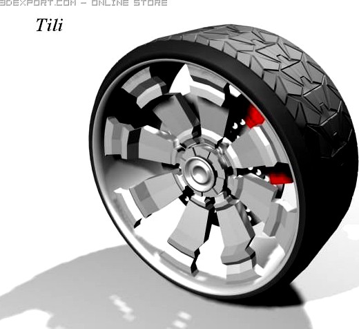 Download free T R wheel R1 3D Model