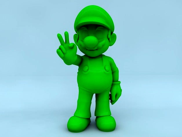 Mario Posed - UPSAMPLED by DarkAlchemist