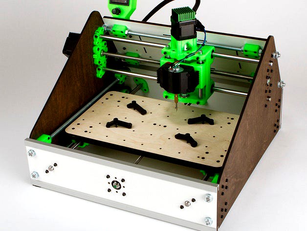 3D Printed & Laser Cut, Lil-CNC Mill ACv2 by AlexC-Makerologist