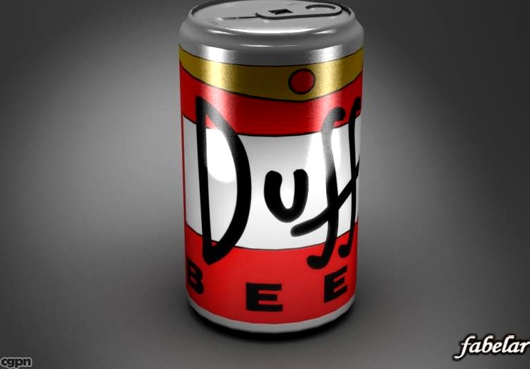 Duff beer can3d model