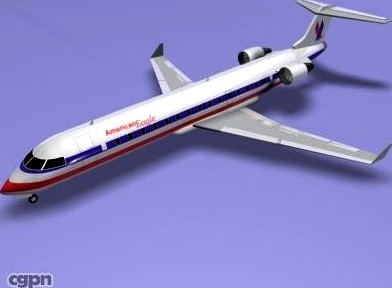 CRJ-700 American Eagle3d model