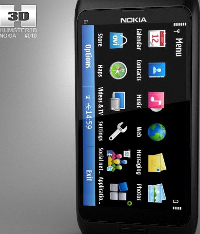 Nokia E700 3D Model