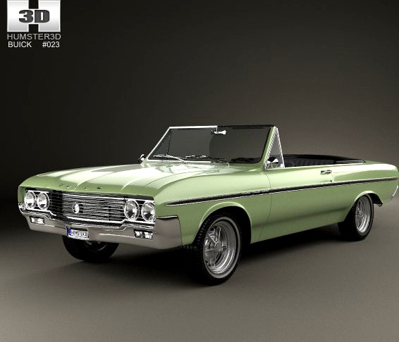 Buick Skylark convertible 19643d model