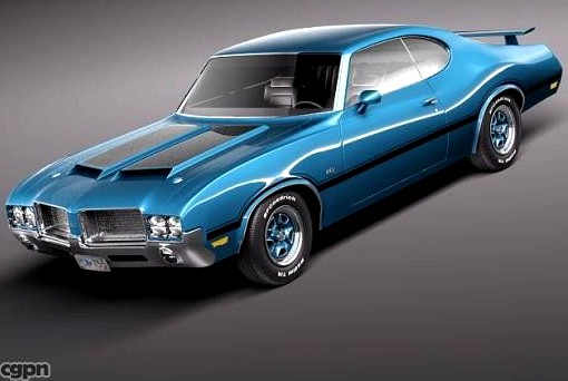 Oldsmobile Cutlass 4-4-2 19713d model