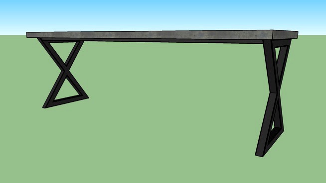 HCD – 30x90 X-Frame Desk w/2x2 Tube Steel
