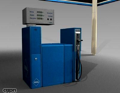 Hydrogen Gas Station3d model