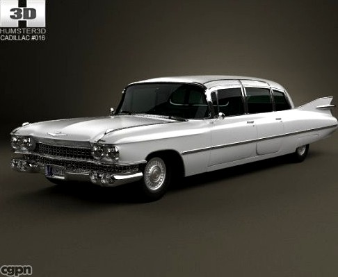 Cadillac Fleetwood 75 sedan 19593d model