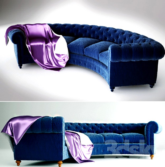 Semicircular sofa