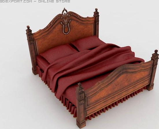 Classic bed 3D Model