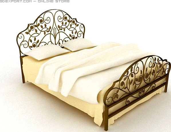 Classic bed_2 3D Model