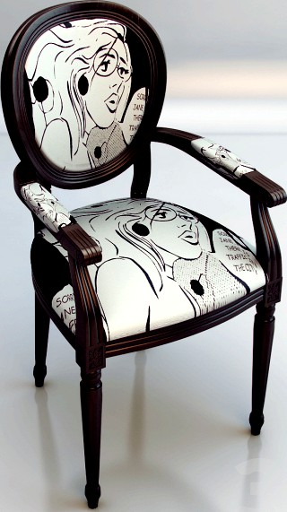 Vanity armchair