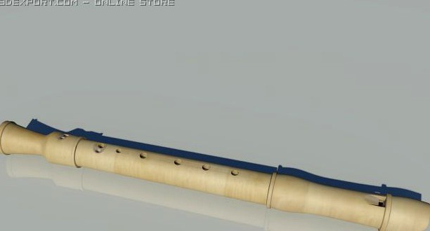 Recorder Musical Instrument 3D Model