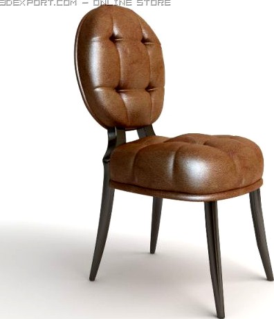 Leather Side Chair 2 3D Model