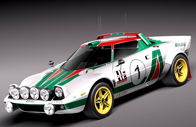 Lancia Stratos HF 1974 3D Model