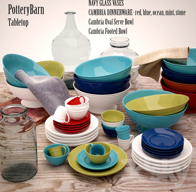 PotteryBarn tabletop mix