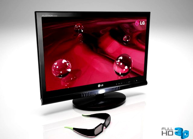 3D monitor LG W63D 3D Model