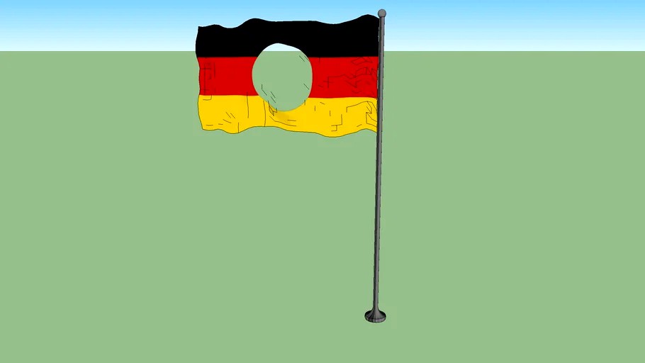 Official flag of East Germany during reunification