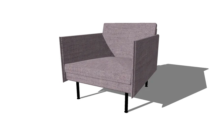 Form 1 Seater, Arm chair, D780 mm, by Icons of Denmark
