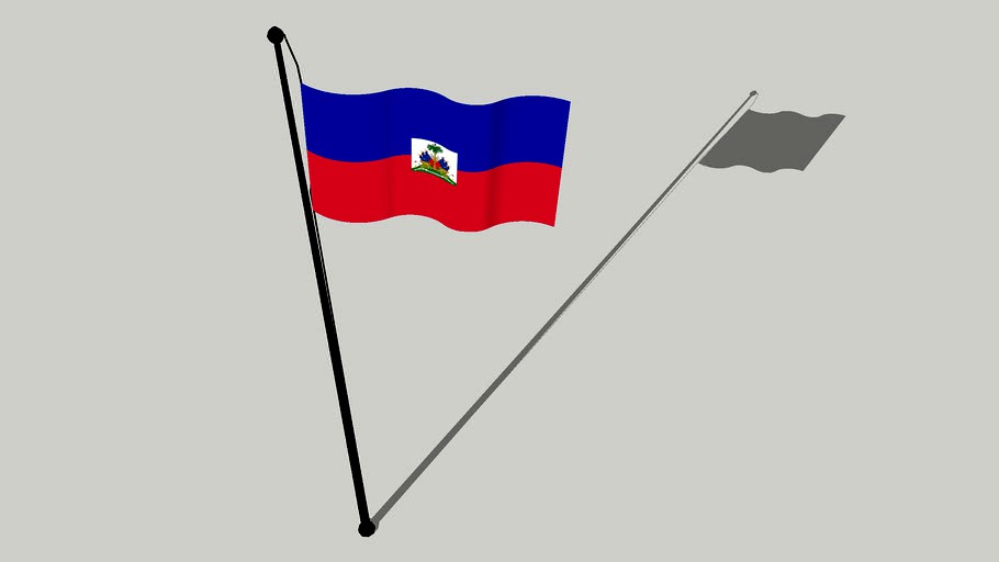 Flag of Haiti - Drapo Ayiti - Drapeau d'Haïti