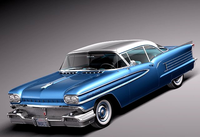 Oldsmobile 88 1958 coupe 3D Model