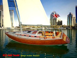36 ft Sail  Yacht Study Model
