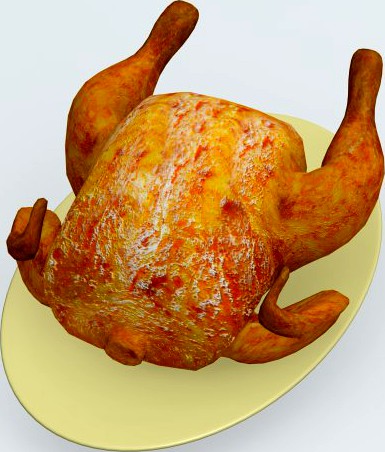 Roasted turkey 3D Model