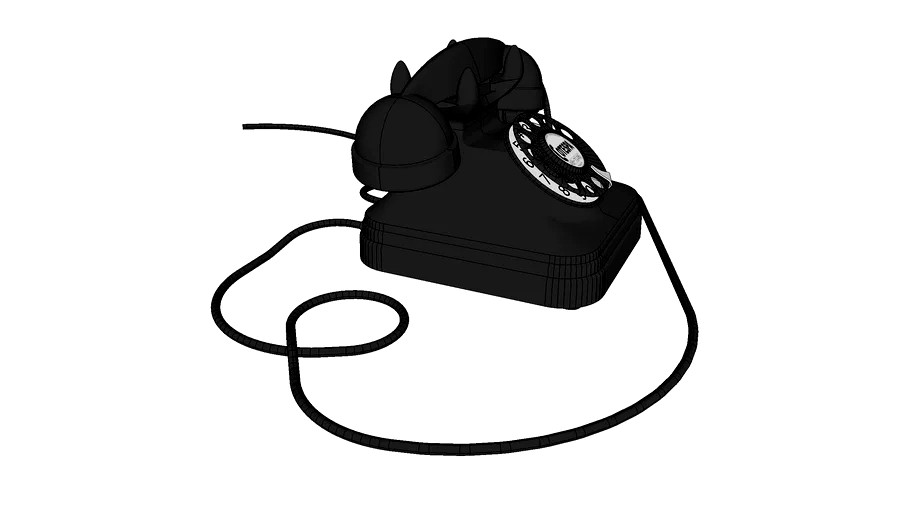 COTESPA - STANDARD ELECTRIC Rotary dial telephone, circa 1960.