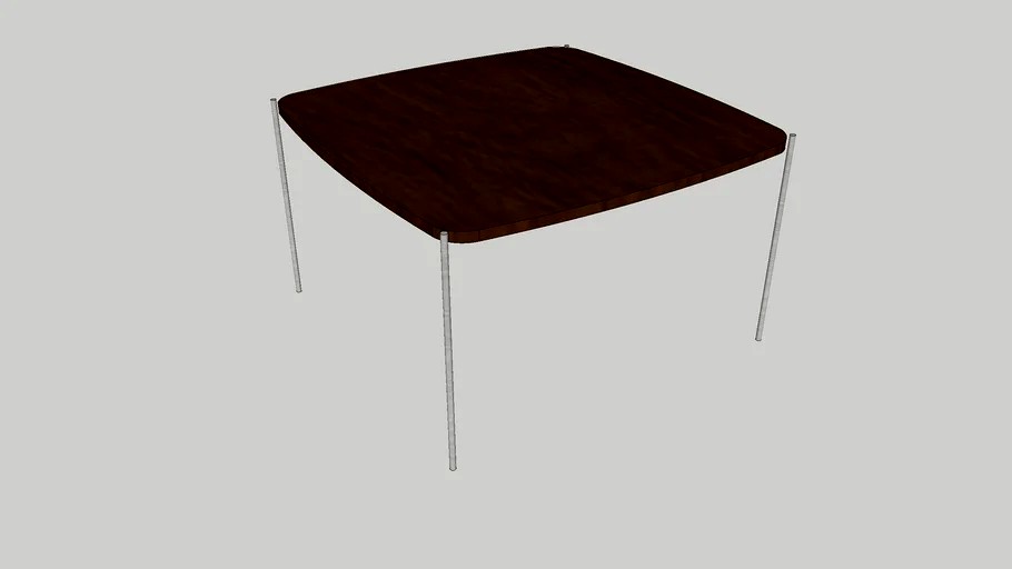 coffee table RIO Squared Walnut 83/83/49 Venjakob GHD