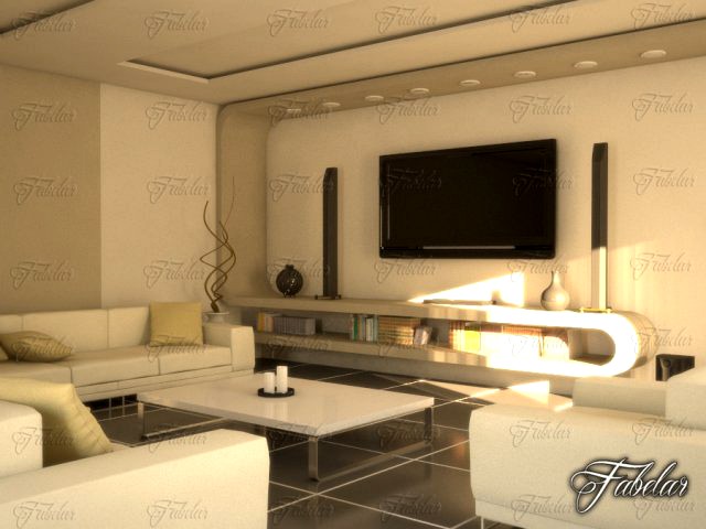 Living room 10 Day 3D Model
