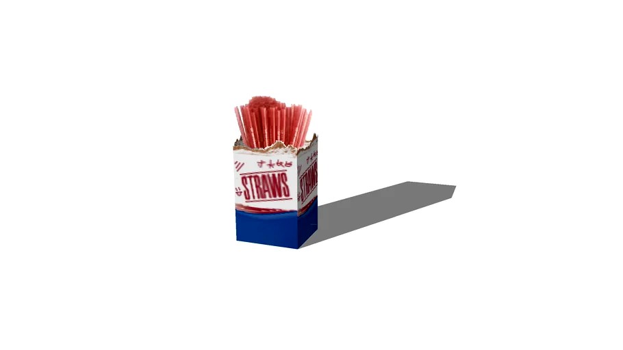Opened Box of Drinking Straws