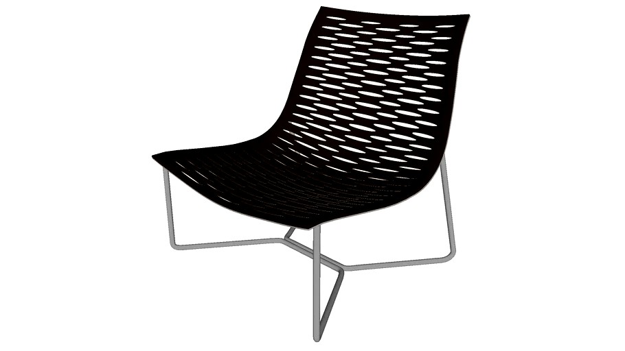 York Lounge Chair in Chocolate Leather by Modloft