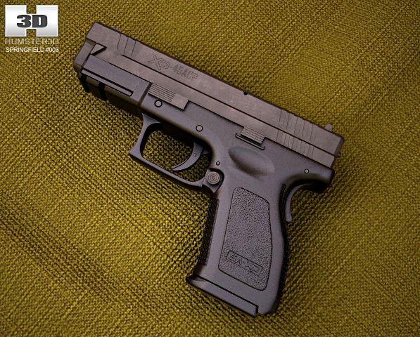 Springfield Armory XD HS2000 4 inch compact 3D Model