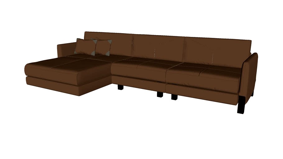 Lafayette Left Sectional Sofa by Modloft