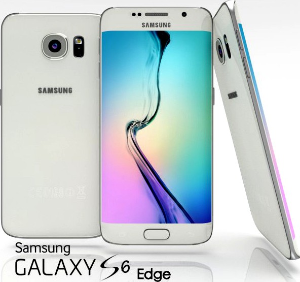 Samsung Galaxy S6 Edge White Pearl 3D Model