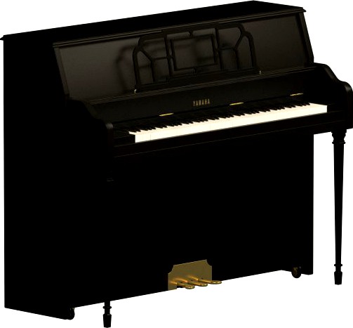 Yamaha Upright Piano 3D Model