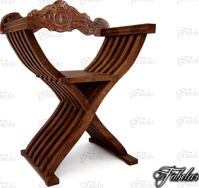 Savonarola chair3d model