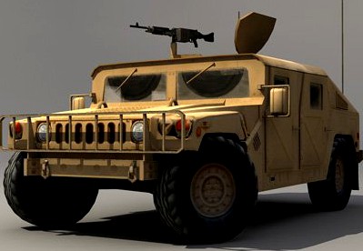 Hummer Yellow3d model