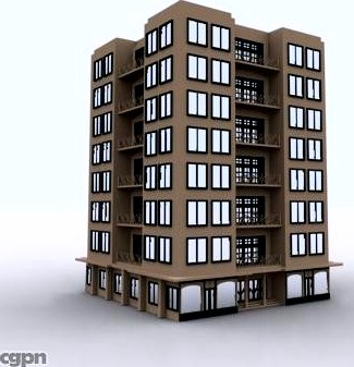 High Definition building 193d model