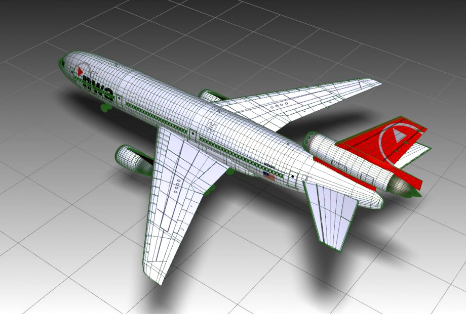 DC-10 Air Cargo3d model