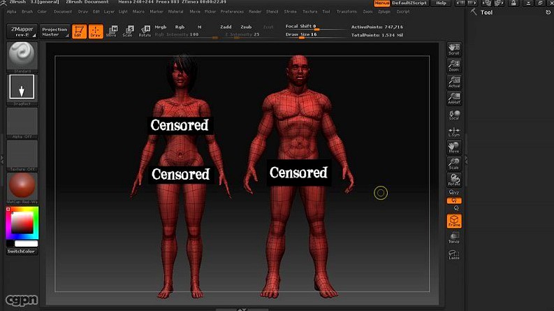 Buy Female and Male Characters3d model