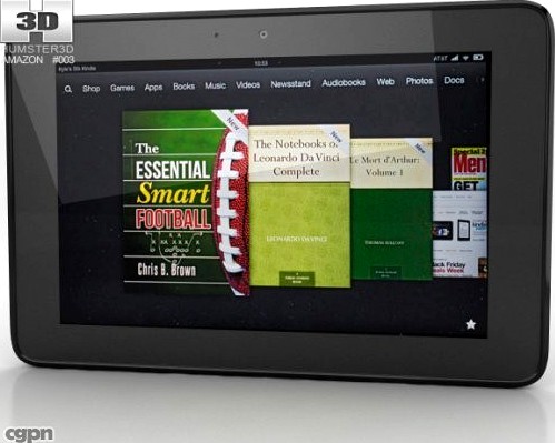 Amazon Kindle Fire HD 8.9 inches3d model