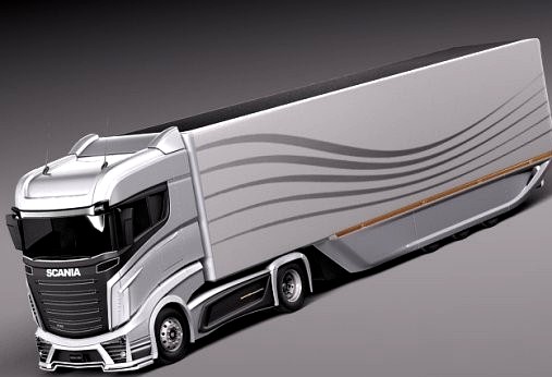 Scania r1000 AeroTrailer3d model