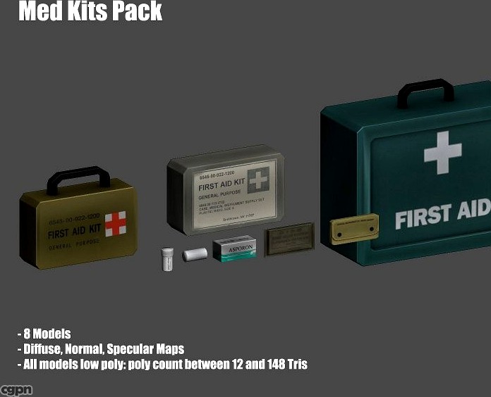 Med Kits3d model