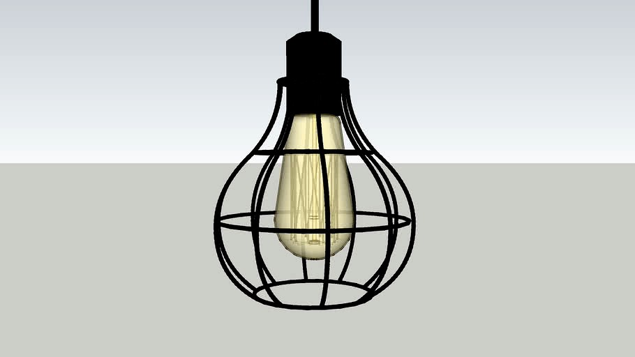 Foco Edison- Bulb lamp - Bombilla - Vray Ready