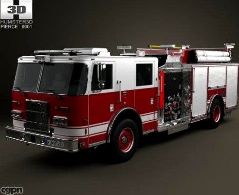 Pierce Fire Truck Pumper 20113d model